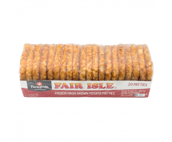 Fair Isle Hash Brown | Potato Patties | Halal | 20pcs | 1.2kg